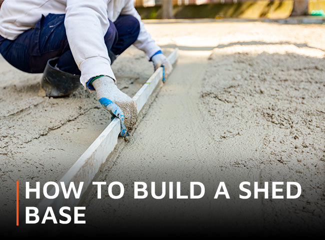 How to build a shed base