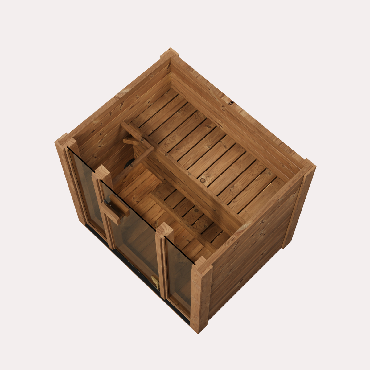 Novi Rose Premium Cube Outdoor Sauna - 2 Person
