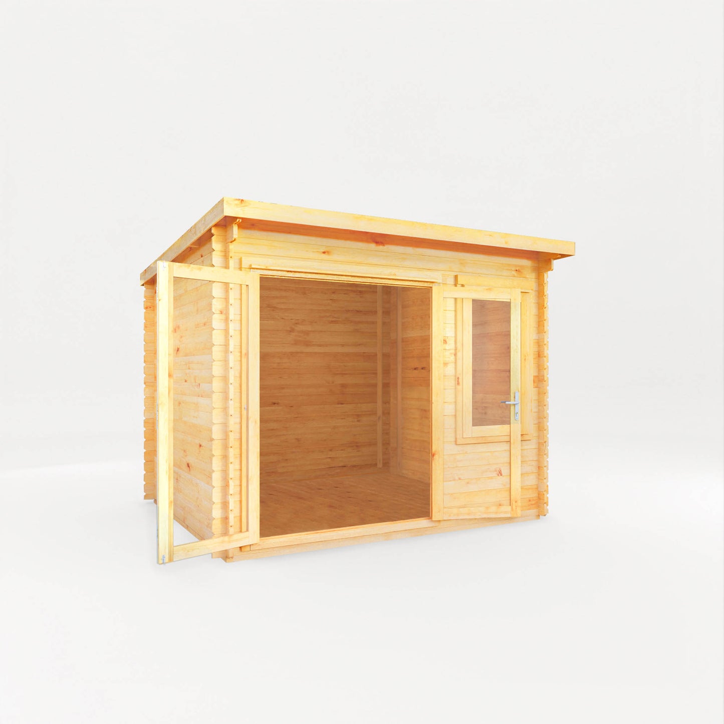 The 3m x 3m Cuckoo Pent Log Cabin