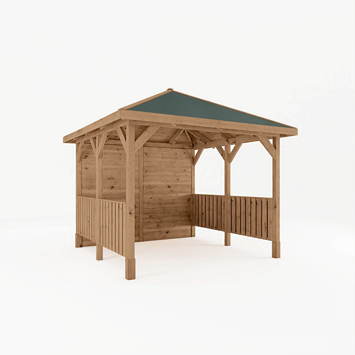 3m x 3m Pressure Treated Gazebo with Tongue & Groove Roof