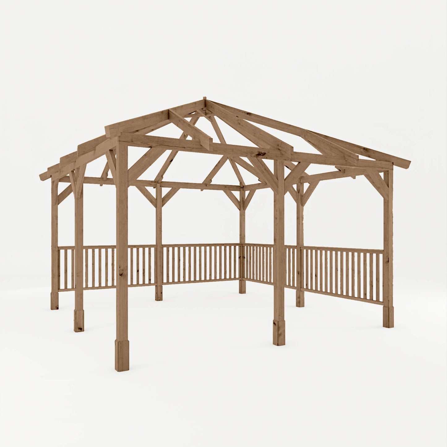 4m x 4m Pressure Treated Gazebo