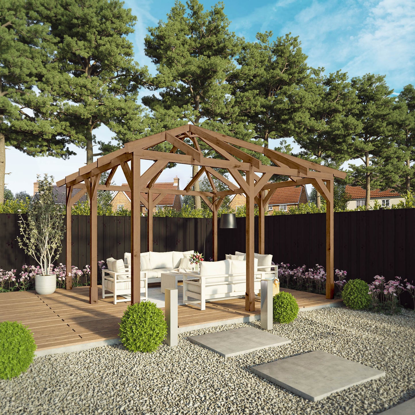 4m x 4m Pressure Treated Gazebo