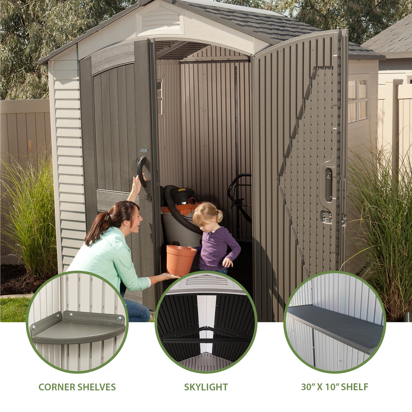 Lifetime 7 x 7 Outdoor Storage Shed