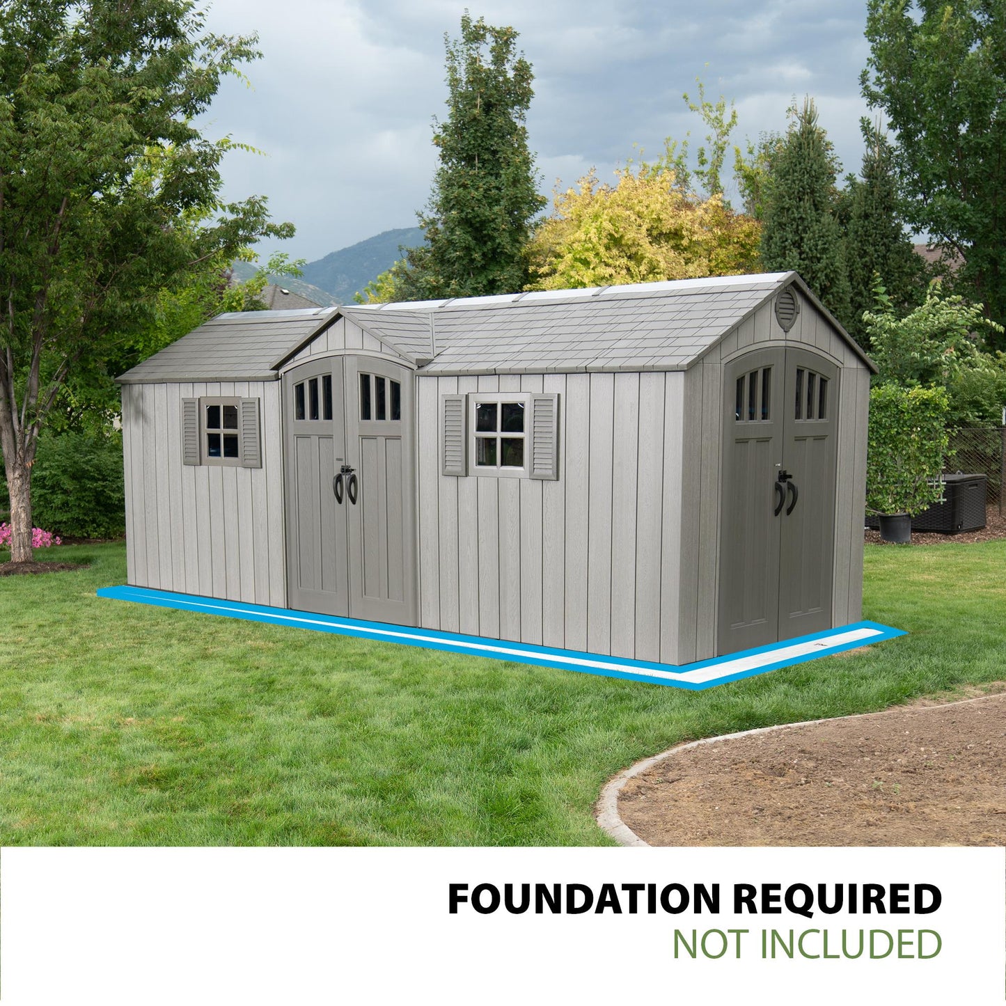 Lifetime 20 x 8 Outdoor Storage Shed