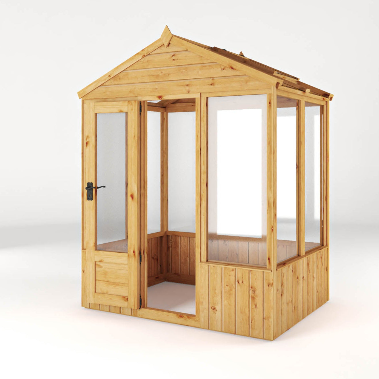 6x 4 Woodsman Apex Glass Greenhouse