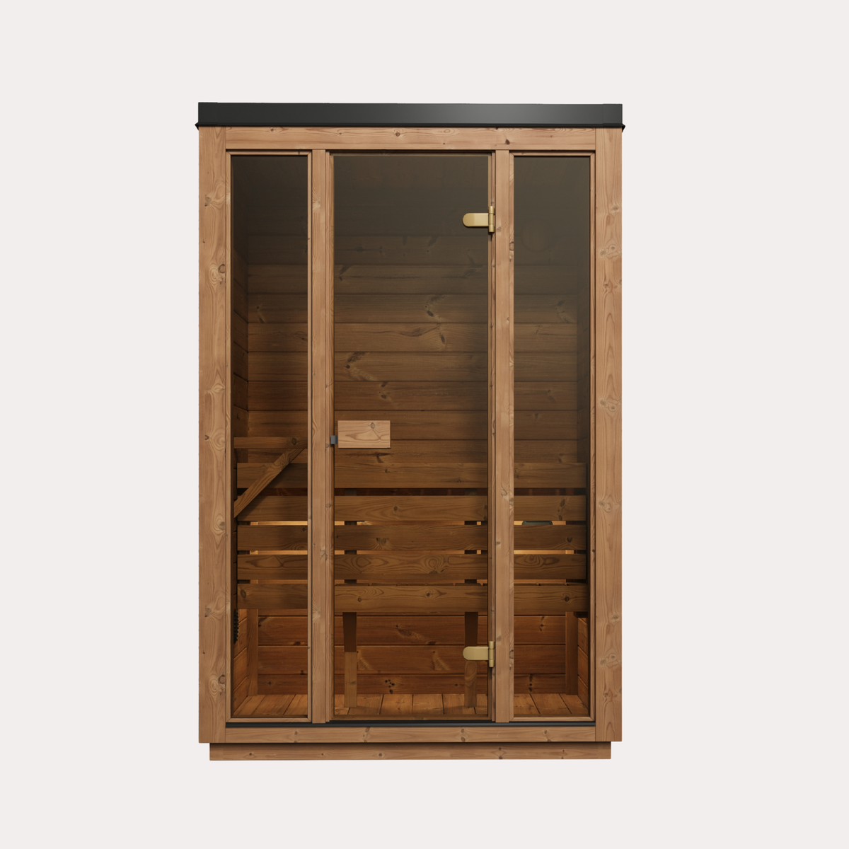 Novi Rose Premium Cube Outdoor Sauna - 2 Person