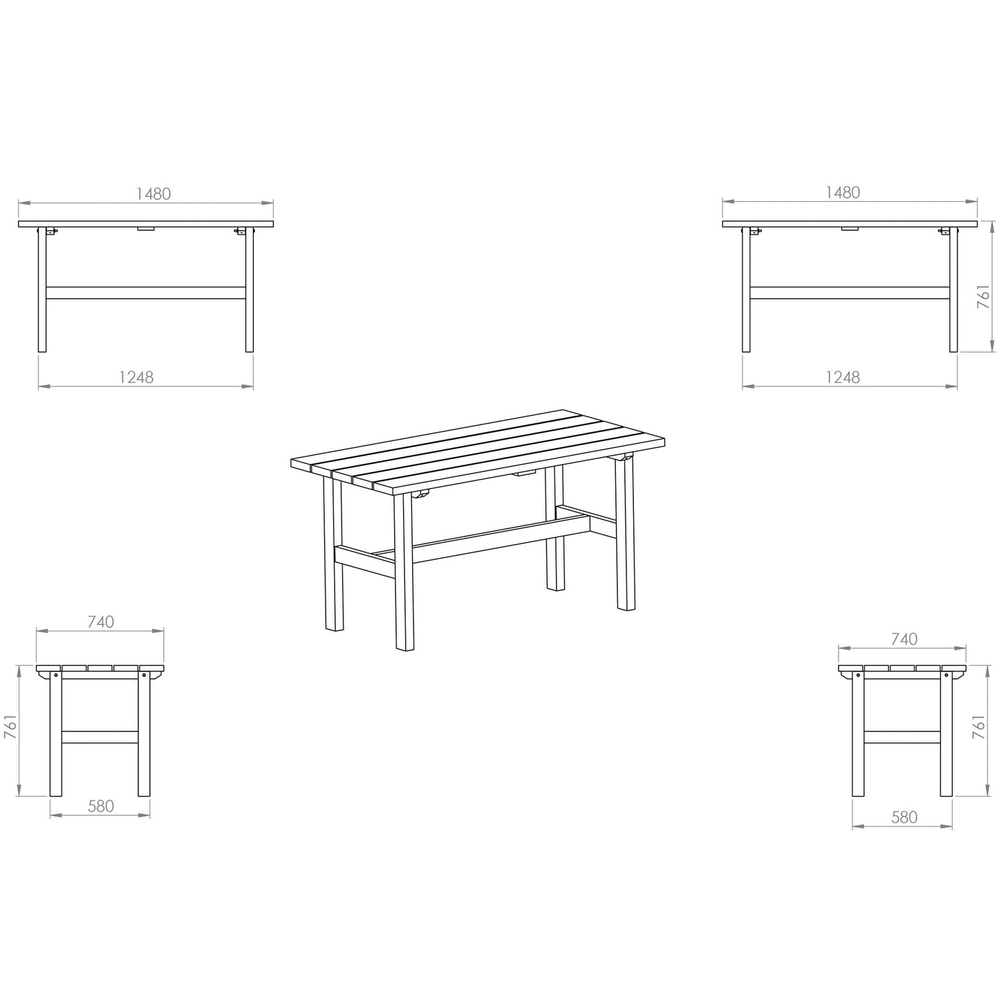 Pressure Treated Outdoor Table