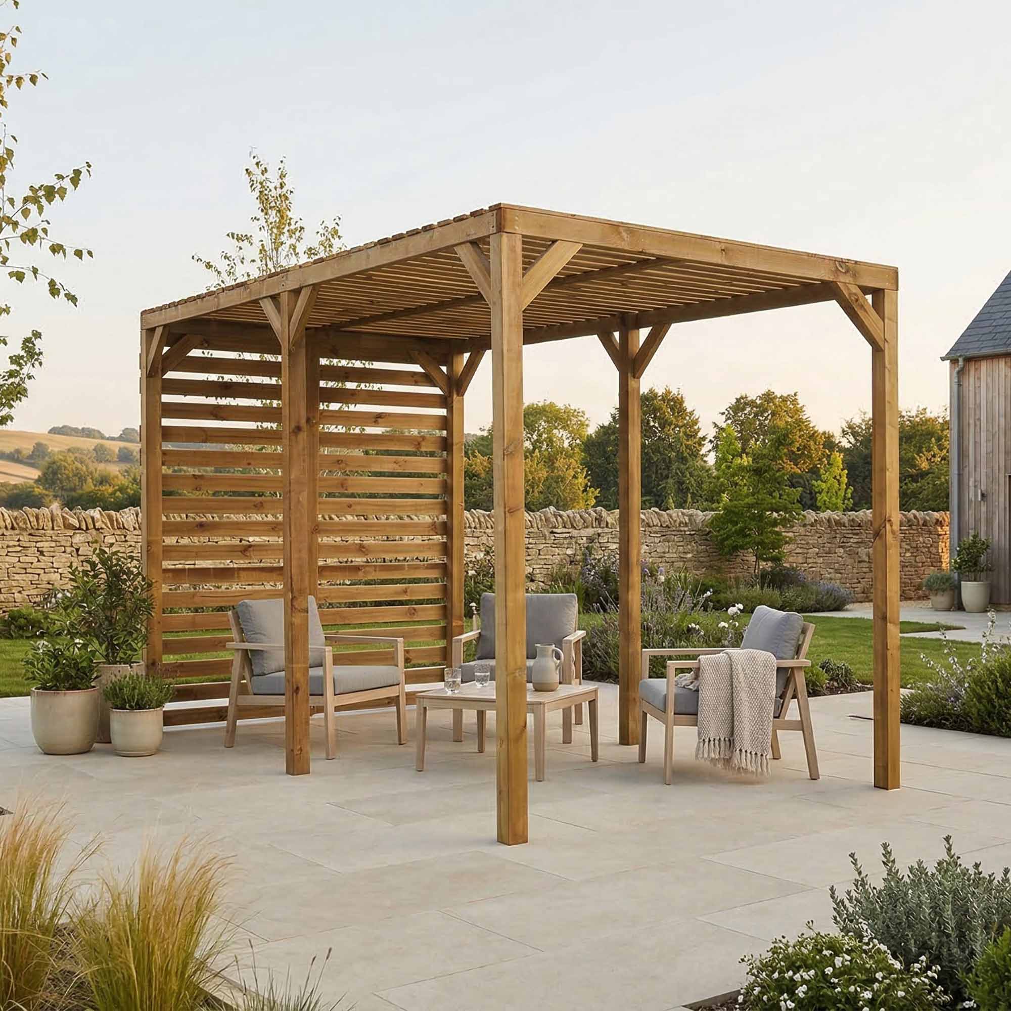 2m x 4m Pressure Treated Pergola