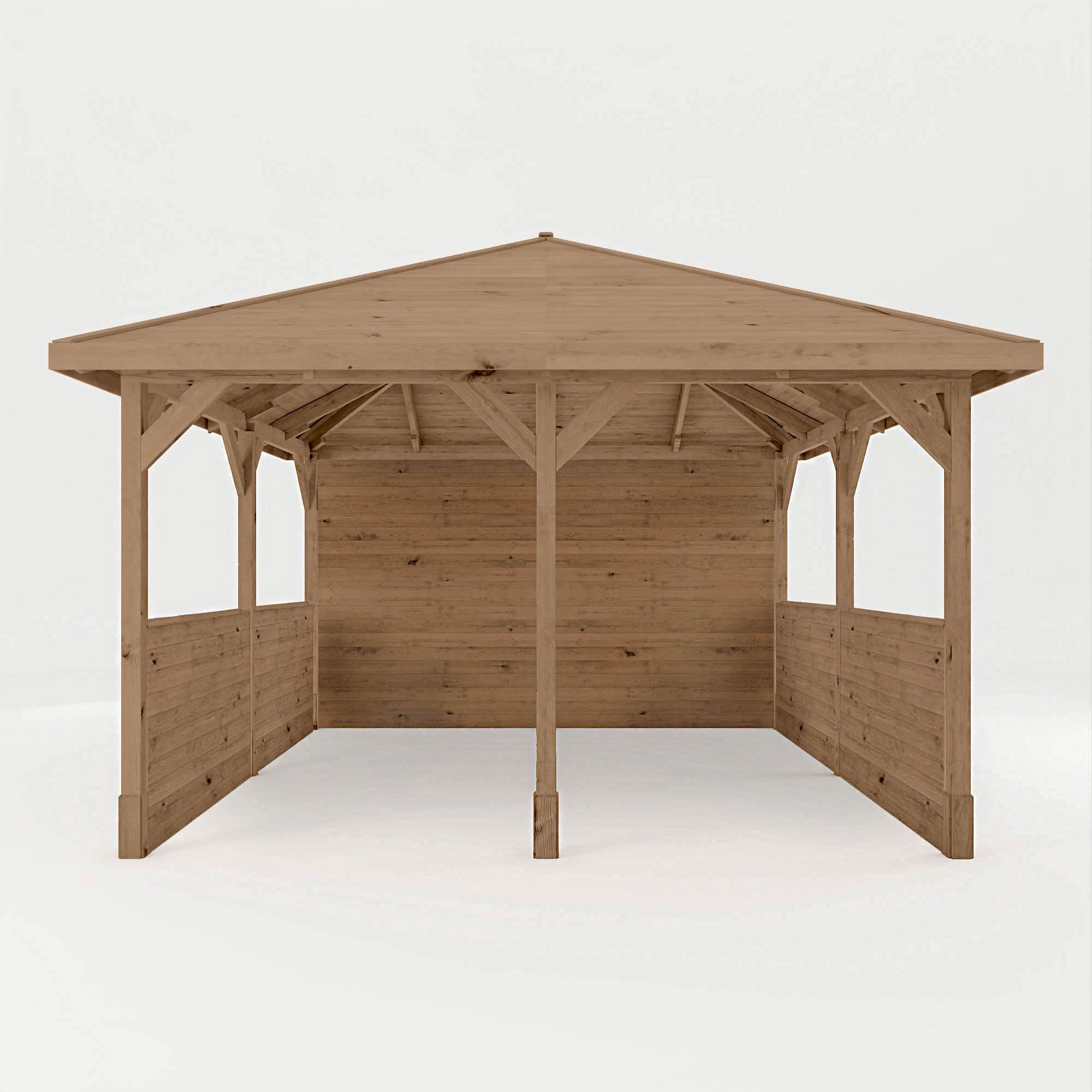 4m x 4m Pressure Treated Gazebo with Panels