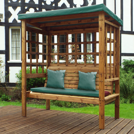 Charles Taylor Bramham Three Seat Arbour with Cushions