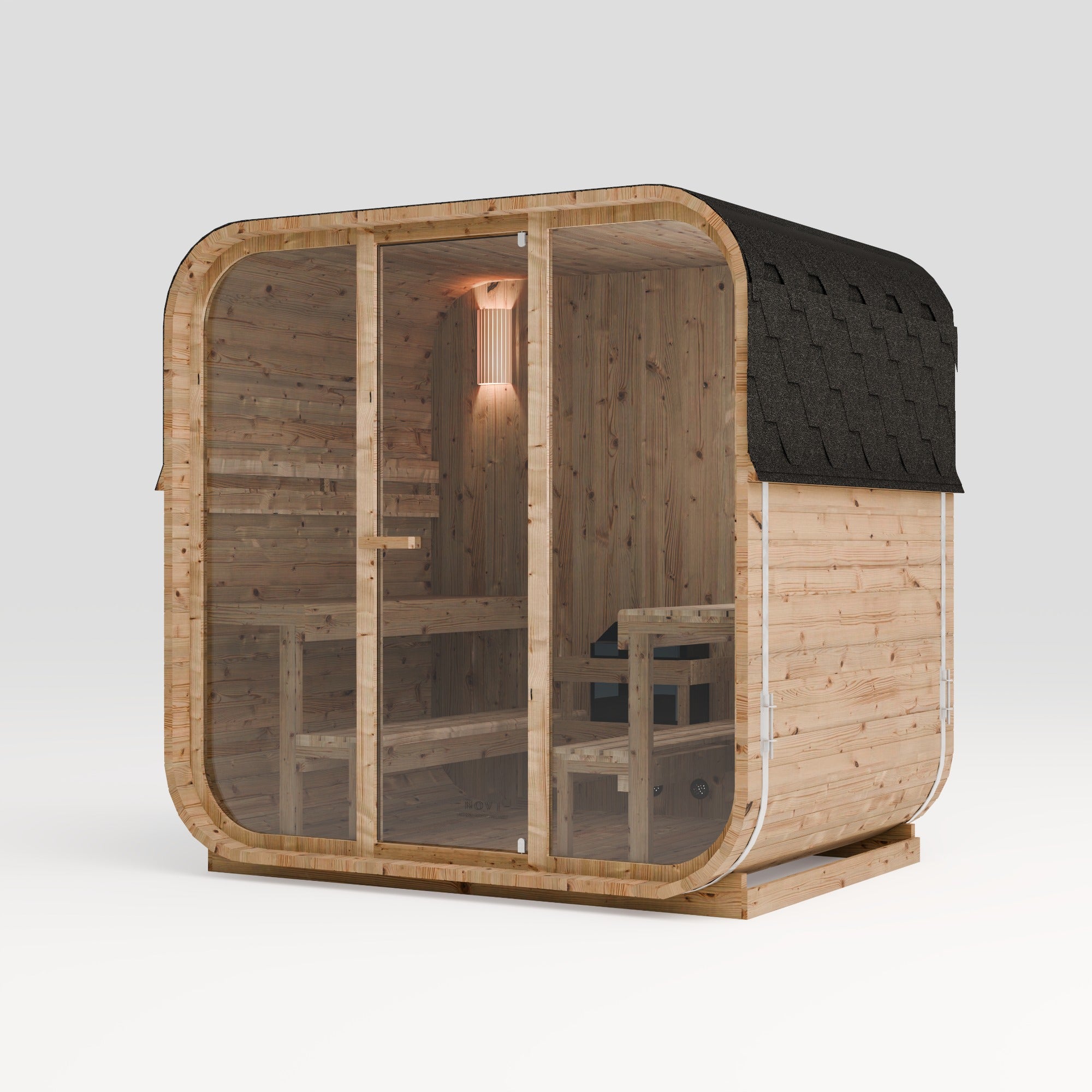 Novi Cube Outdoor Sauna - 6 Person