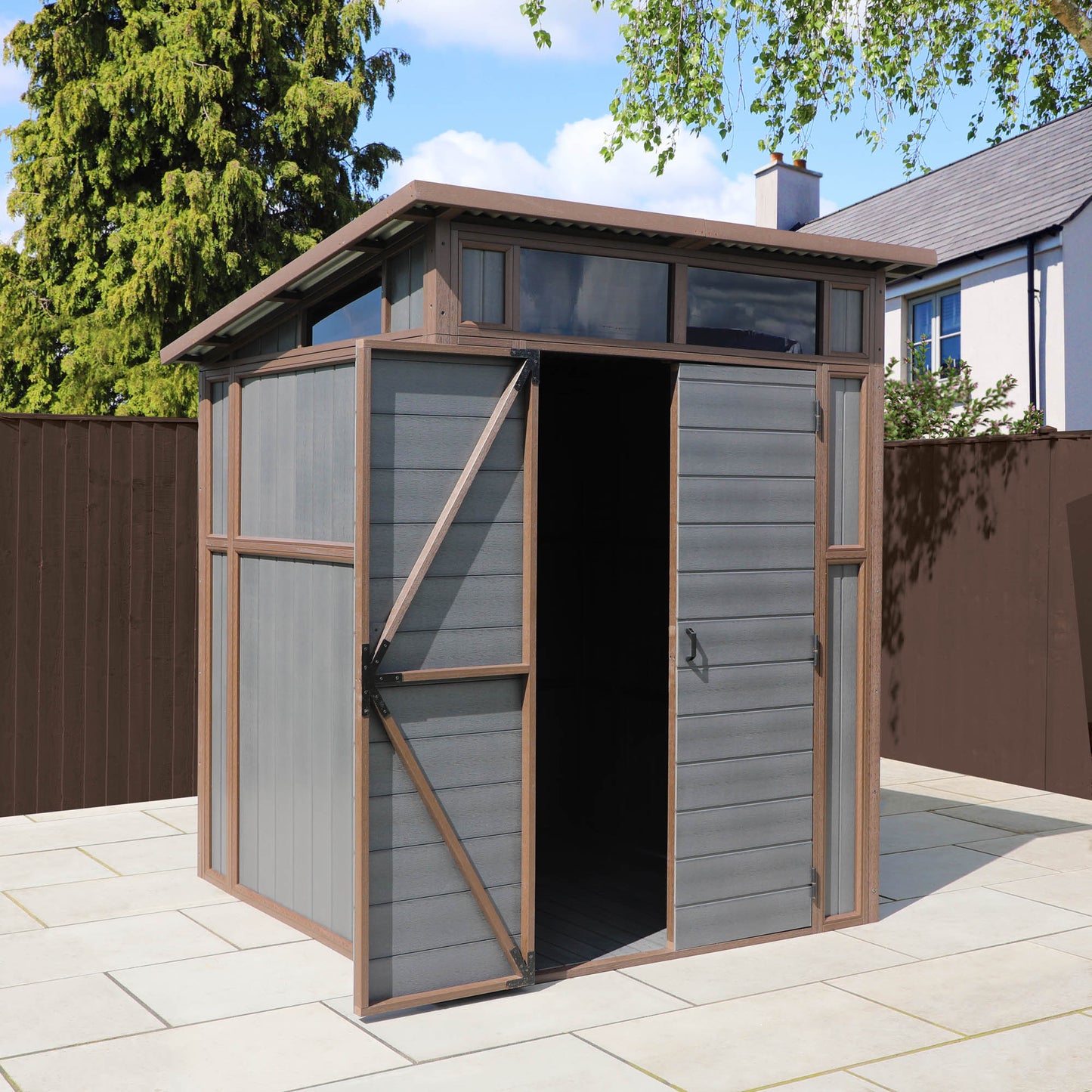 7 x 7 Premium Composite Pent Shed