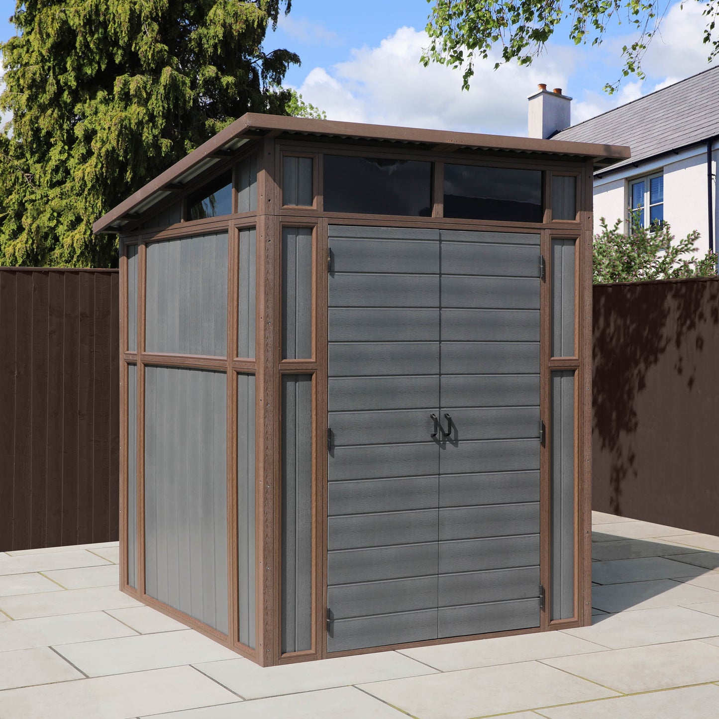 7 x 7 Premium Composite Pent Shed