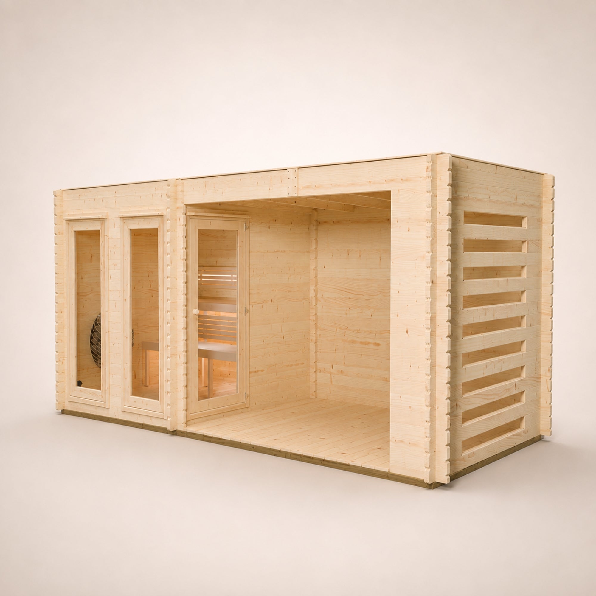 Novi Outdoor Sauna With Large Veranda