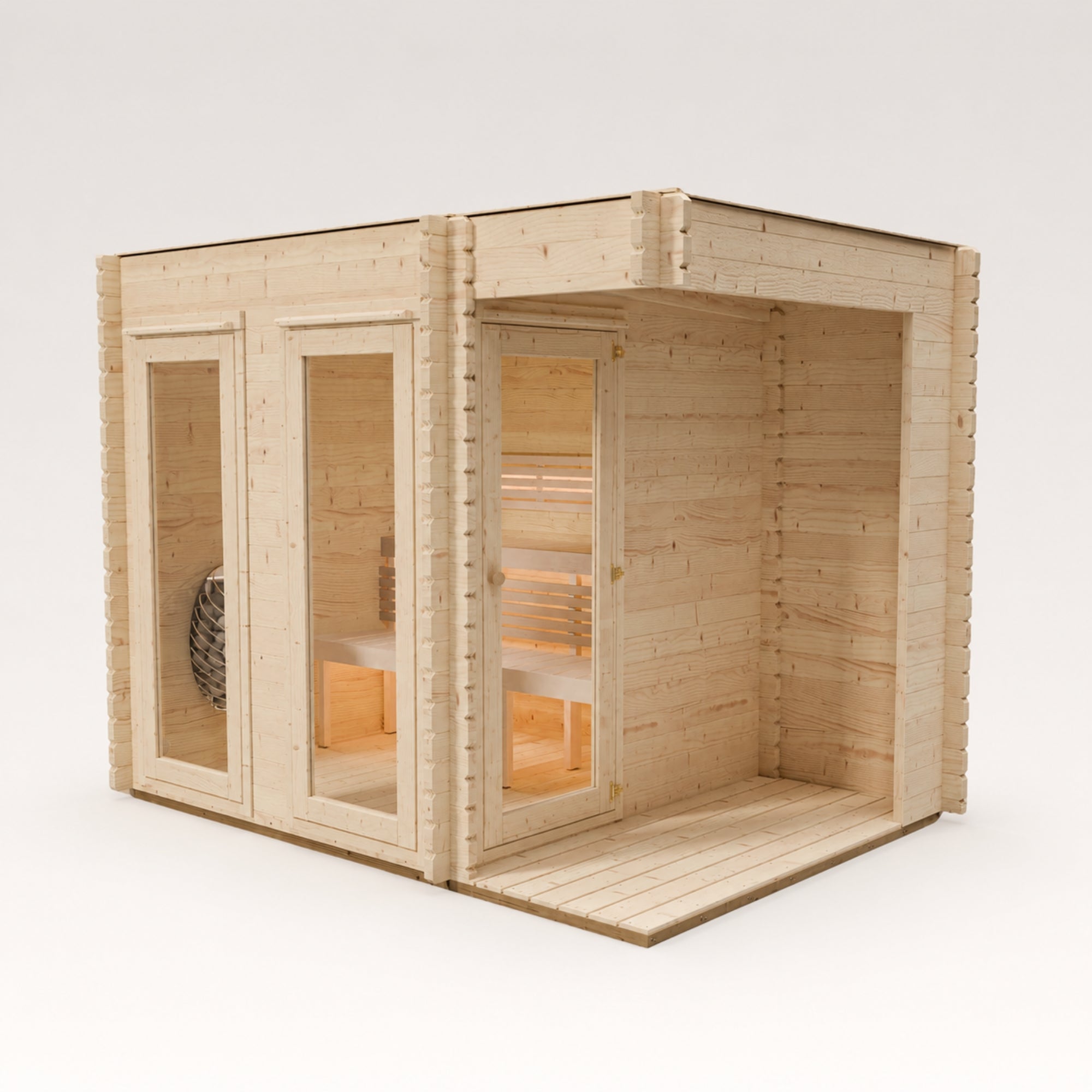 Novi Outdoor Sauna With Small Veranda