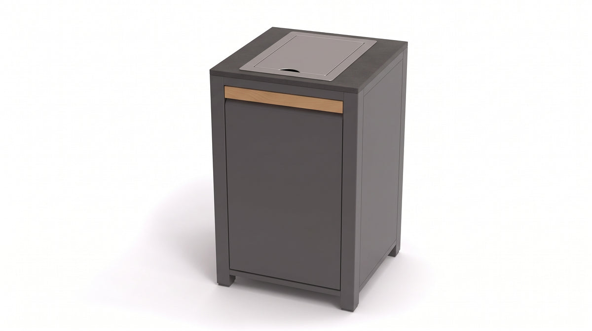 Urban Compact Outdoor Kitchen with fridge, side burner unit