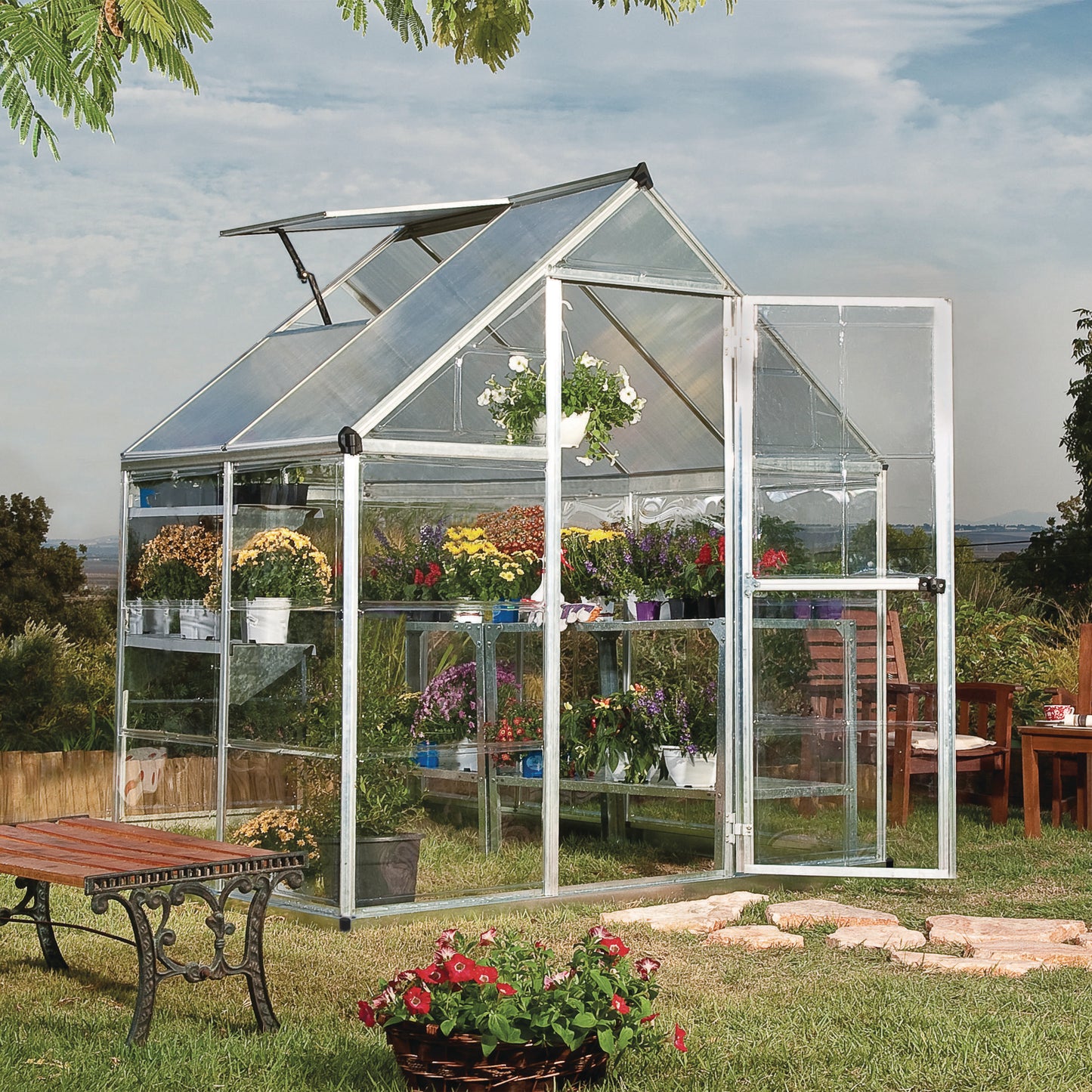 Canopia by Palram 6 x 6 Hybrid Greenhouse Silver