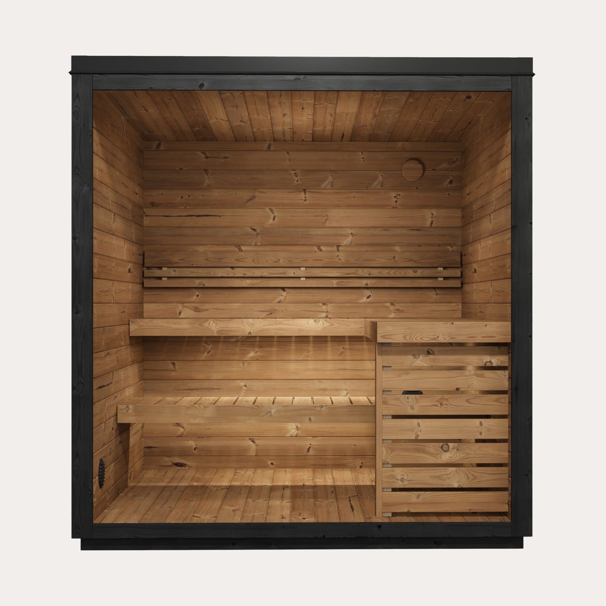Novi Rose Premium Cube Outdoor Sauna - 5 Person
