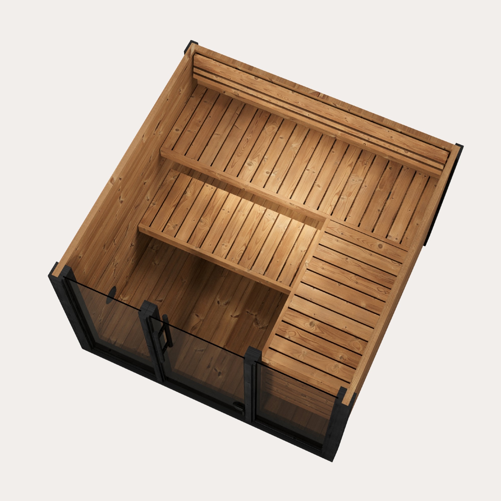 Novi Rose Premium Cube Outdoor Sauna - 5 Person