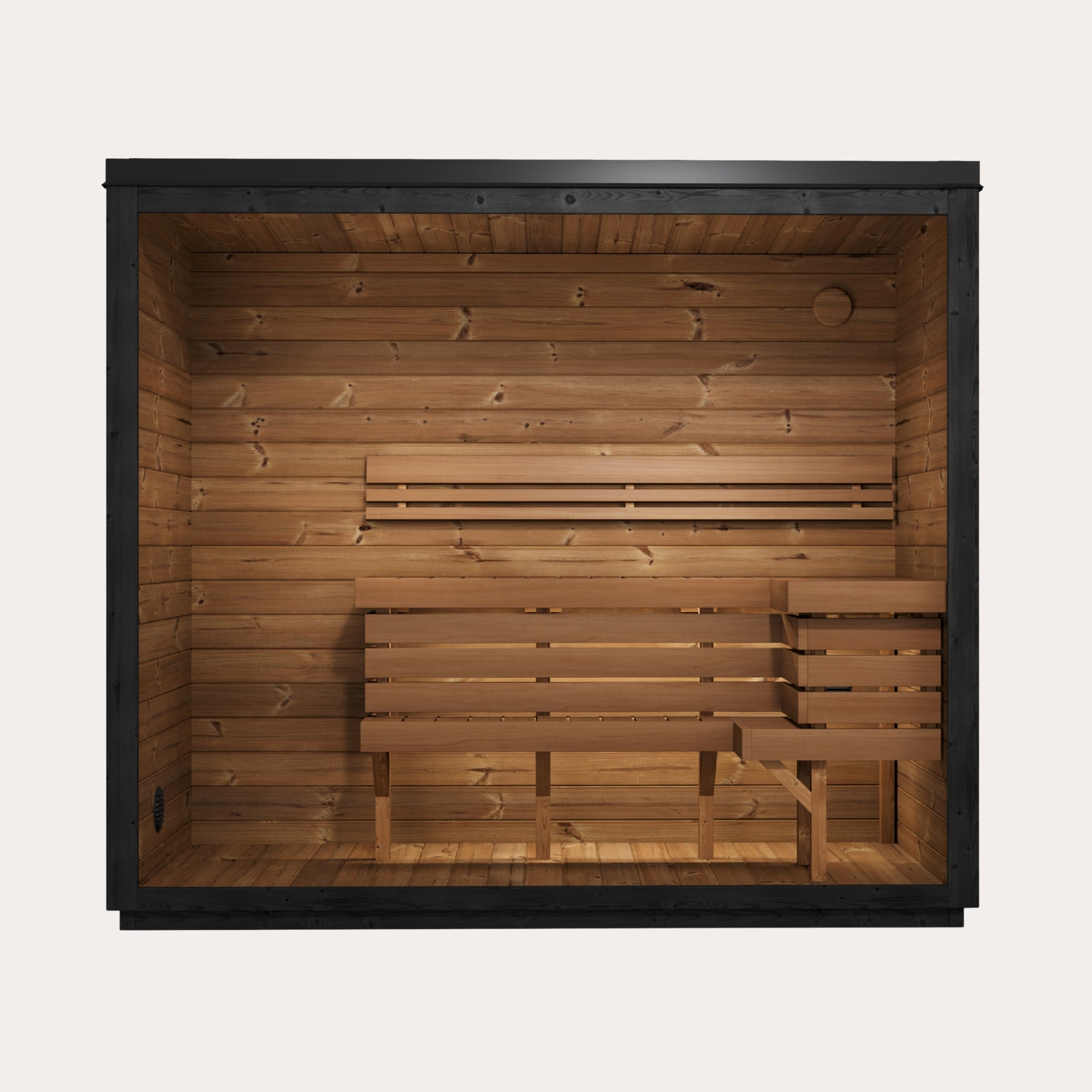 Novi Rose Premium Cube Outdoor Sauna - 4 Person