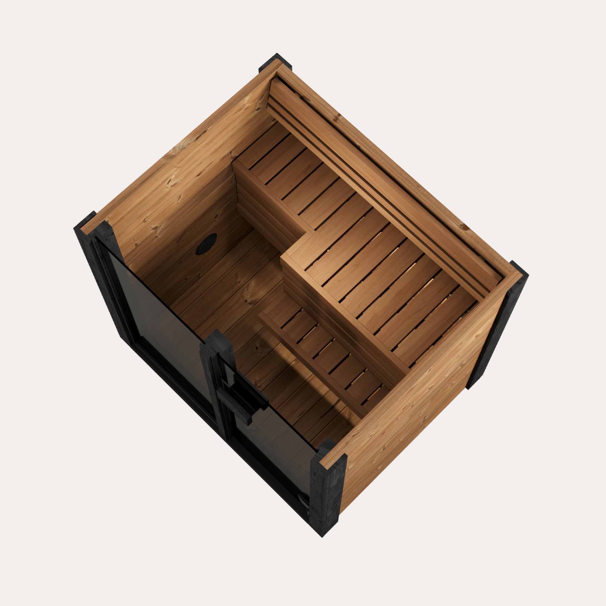 Novi Rose Premium Cube Outdoor Sauna - 2 Person
