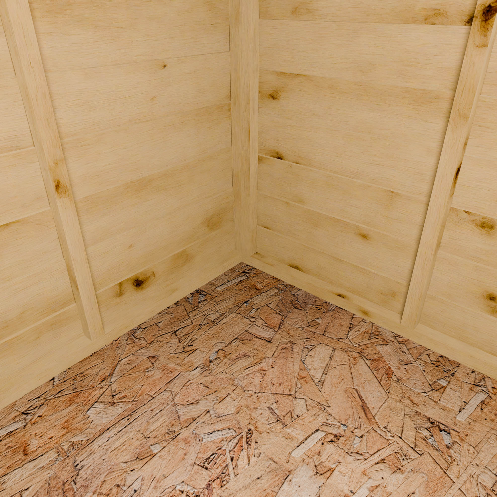 5 x 3 Overlap Double Door Wooden Garden Mower Store