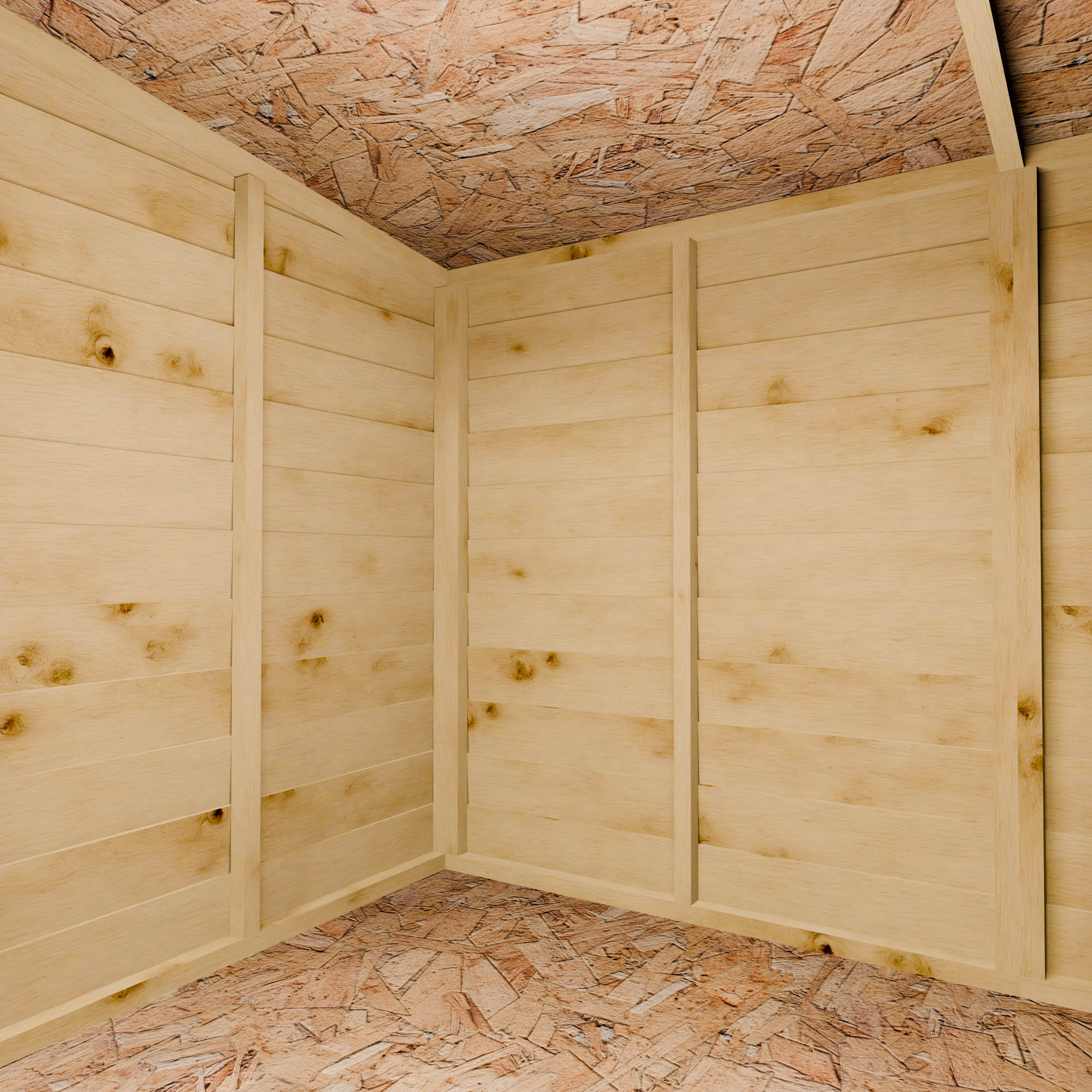 3 x 6 Value Overlap Double Door Pent Bike Shed