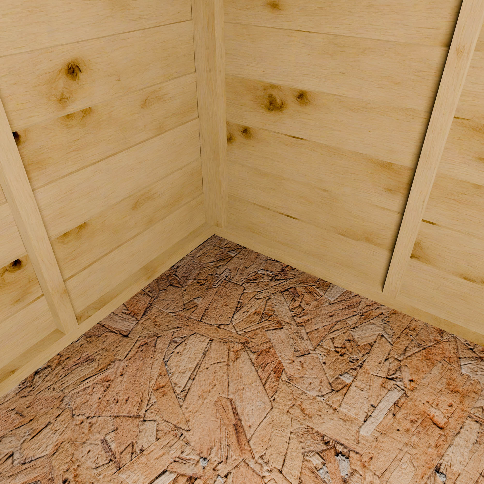 3 x 6 Value Overlap Double Door Pent Bike Shed