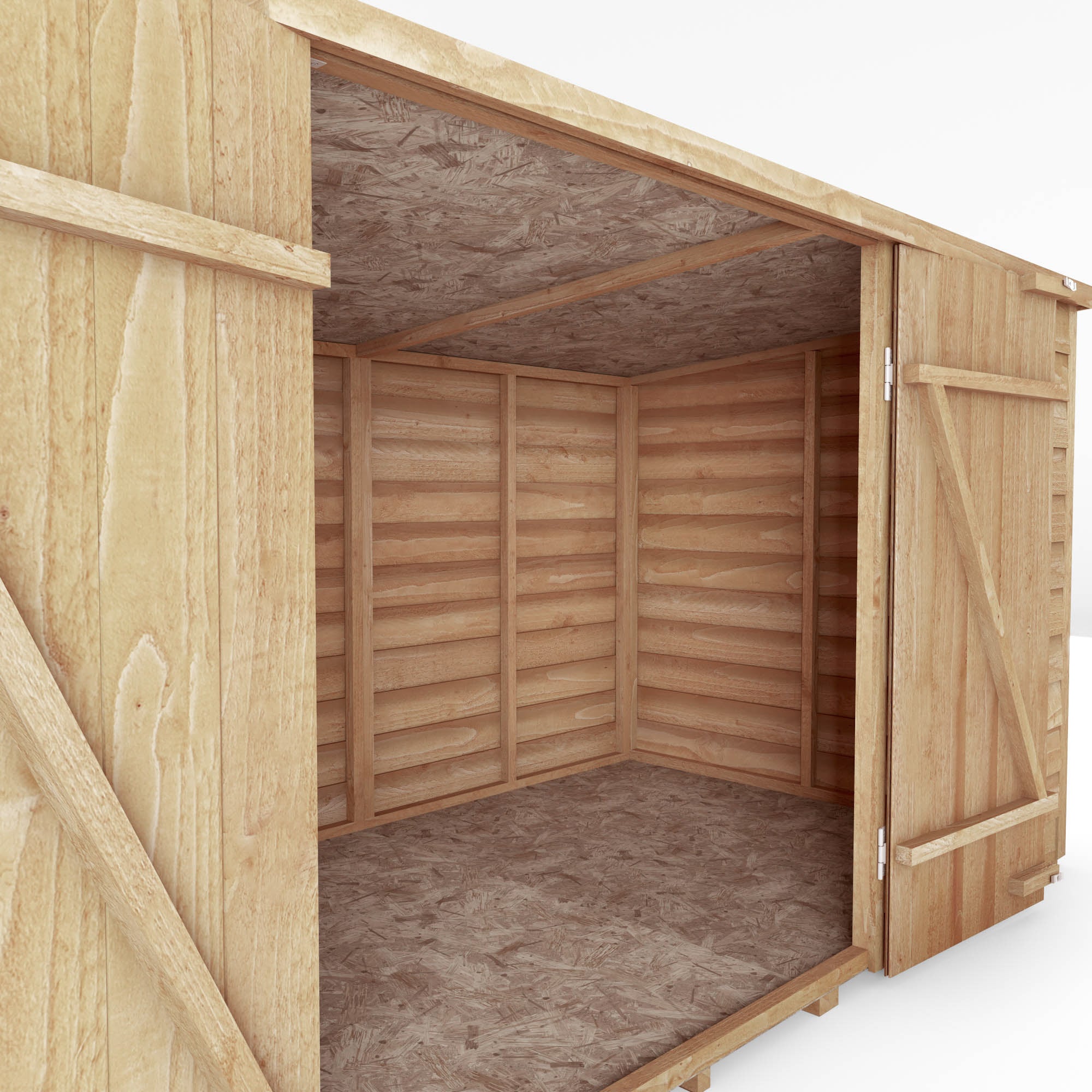 4 x 6 Value Overlap Double Door Overlap Bike Shed