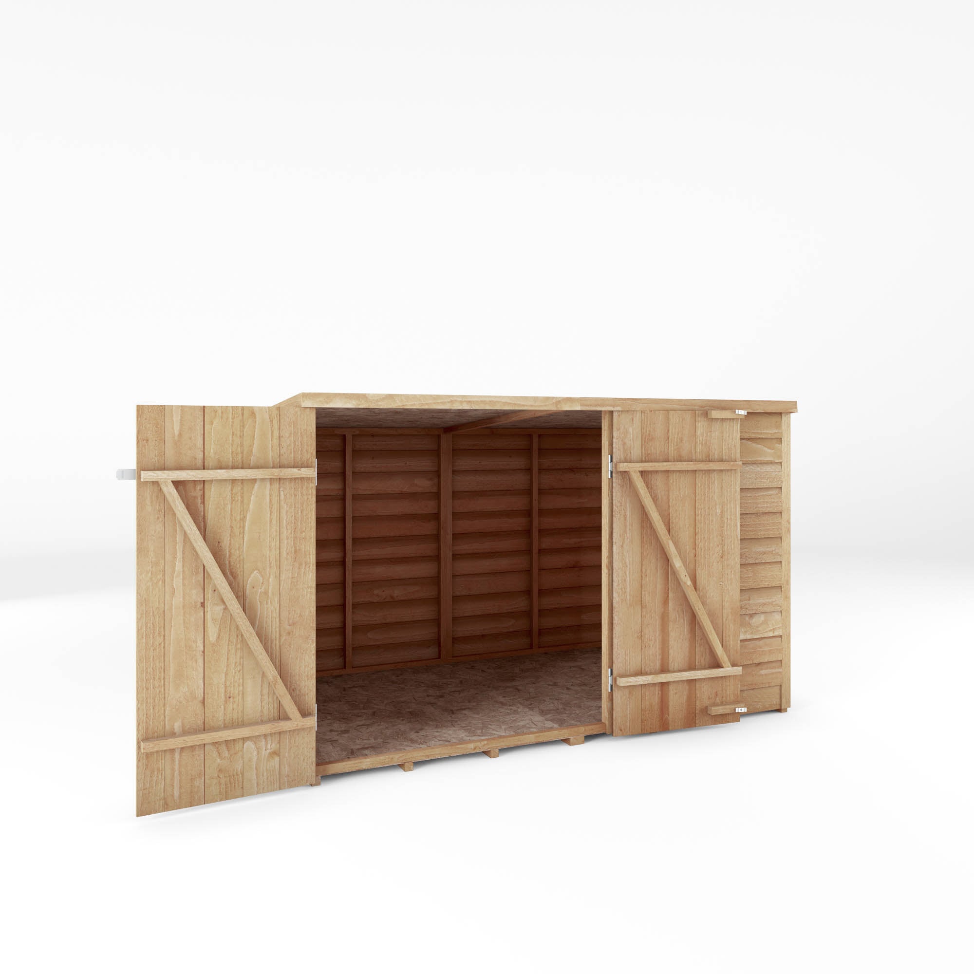 4 x 6 Value Overlap Double Door Overlap Bike Shed