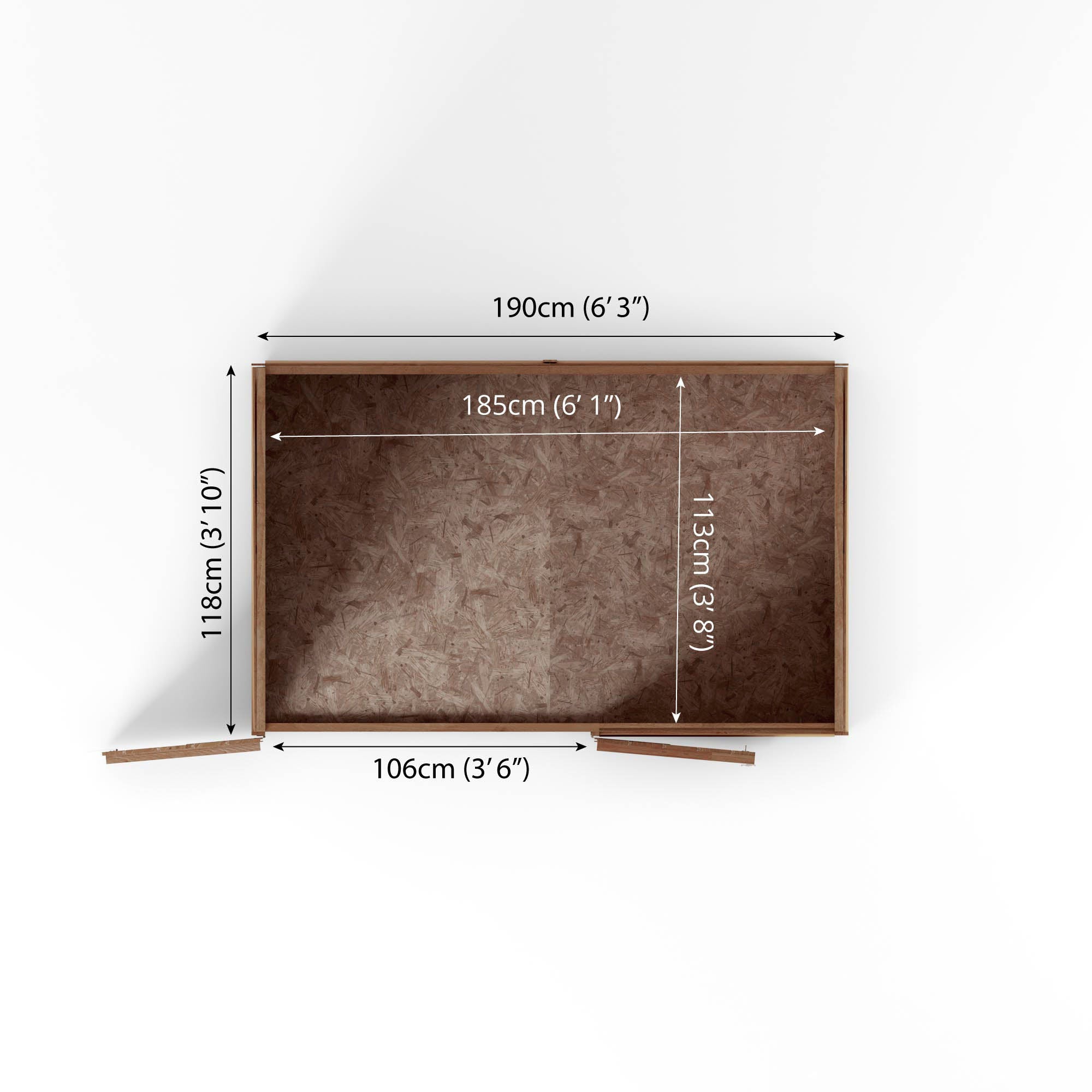 4 x 6 Value Overlap Double Door Overlap Bike Shed