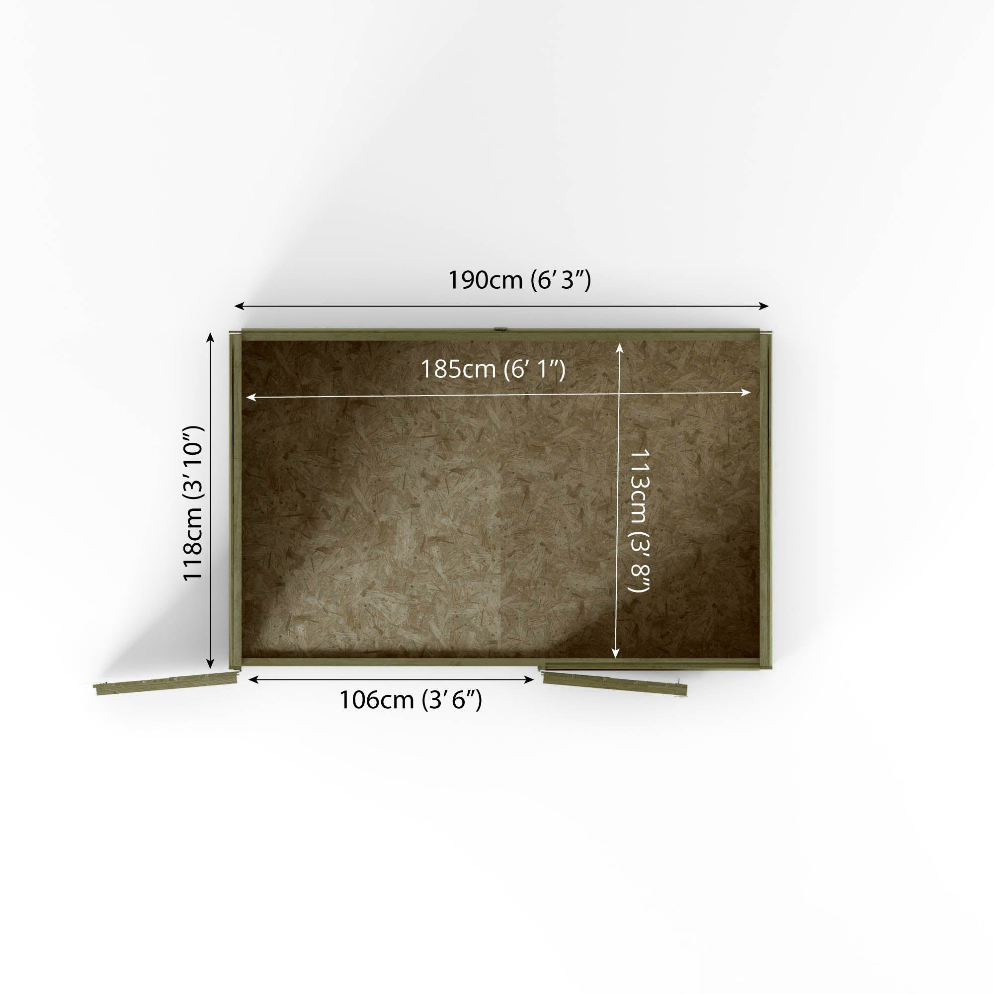 4 x 6 Value Overlap Double Door Bike Shed