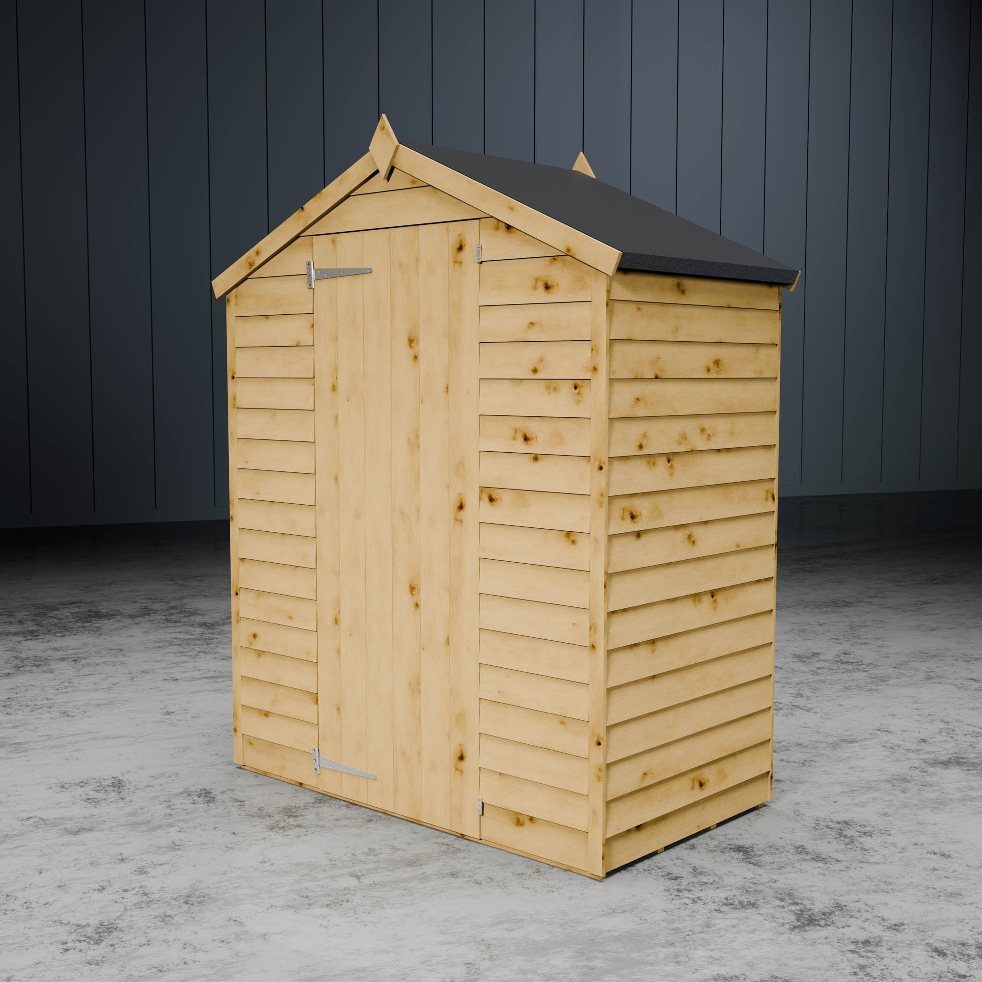 Wooden apex shed