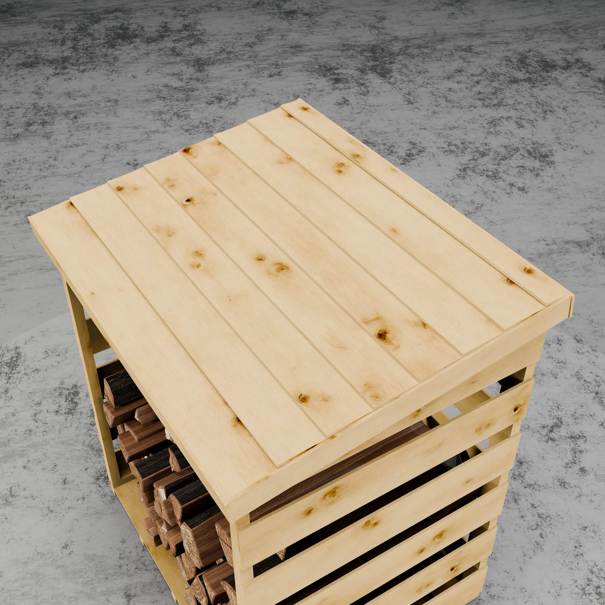 Pressure Treated Single Log Store