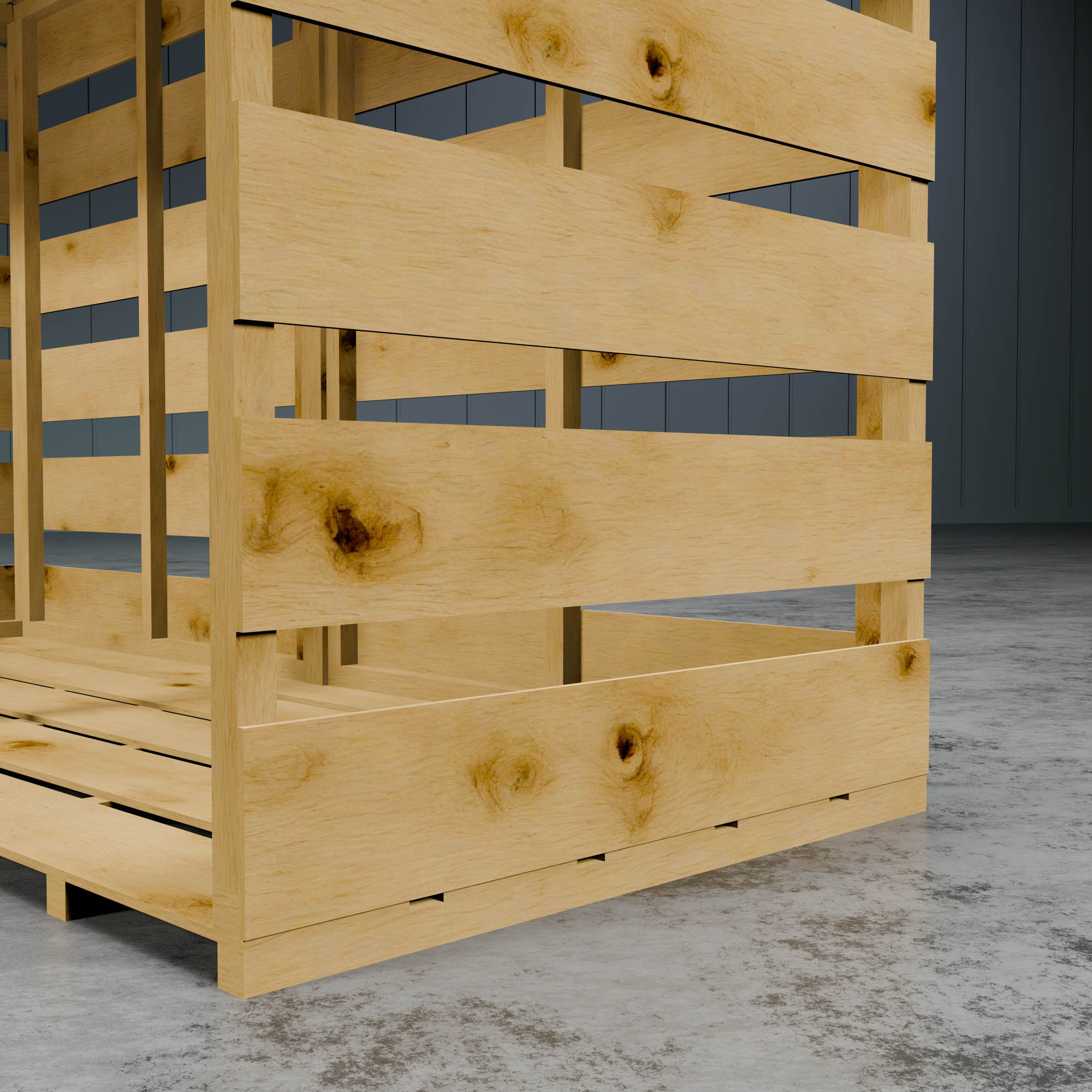 Pressure Treated Double Log Store