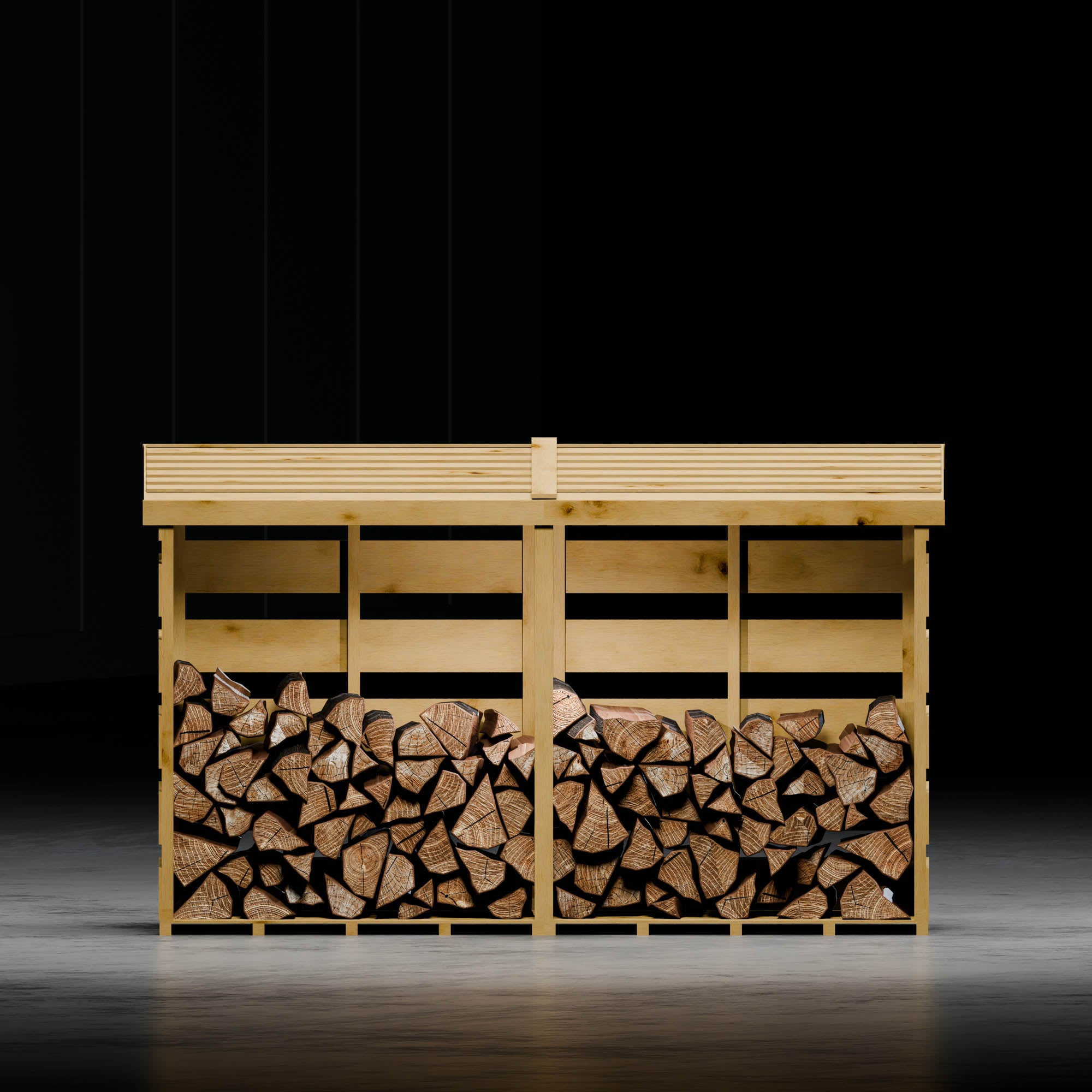 Pressure Treated Double Log Store