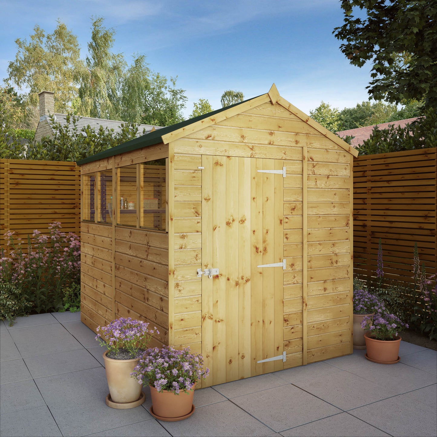 8 x 6 Shiplap Apex Wooden Shed