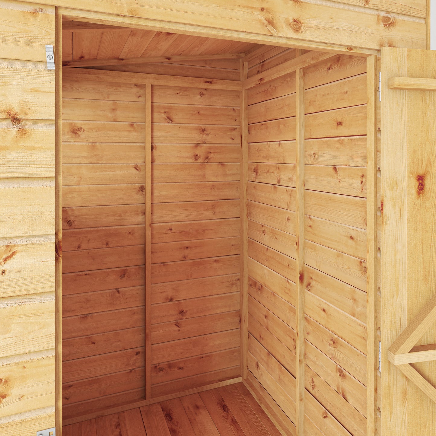 4 x 4 Modular Shiplap Pent Wooden Shed