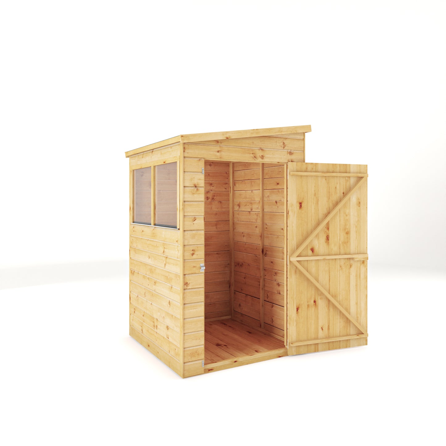 4 x 4 Modular Shiplap Pent Wooden Shed