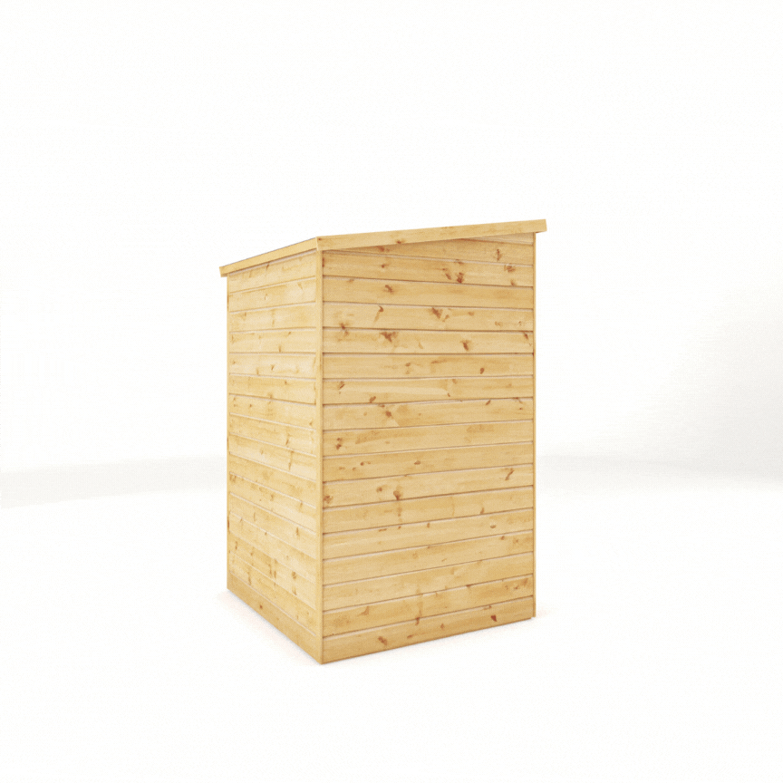 4 x 4 Modular Shiplap Pent Wooden Shed