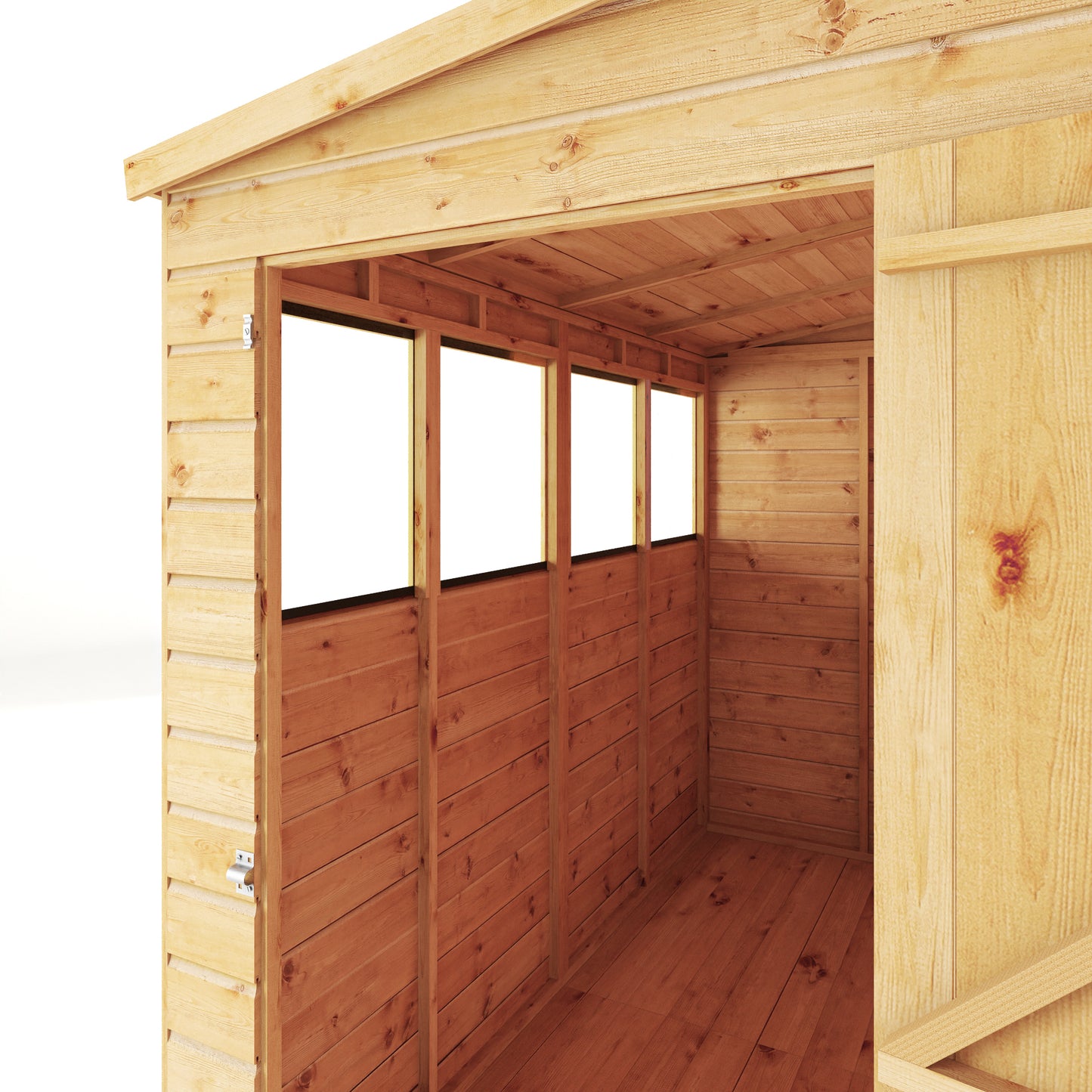 8 x 4 Modular Shiplap Pent Wooden Shed