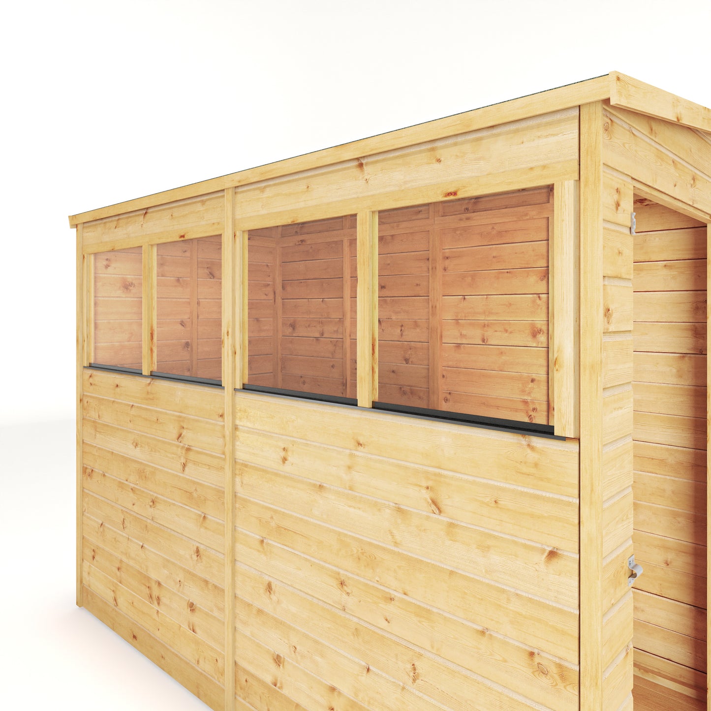 8 x 4 Modular Shiplap Pent Wooden Shed