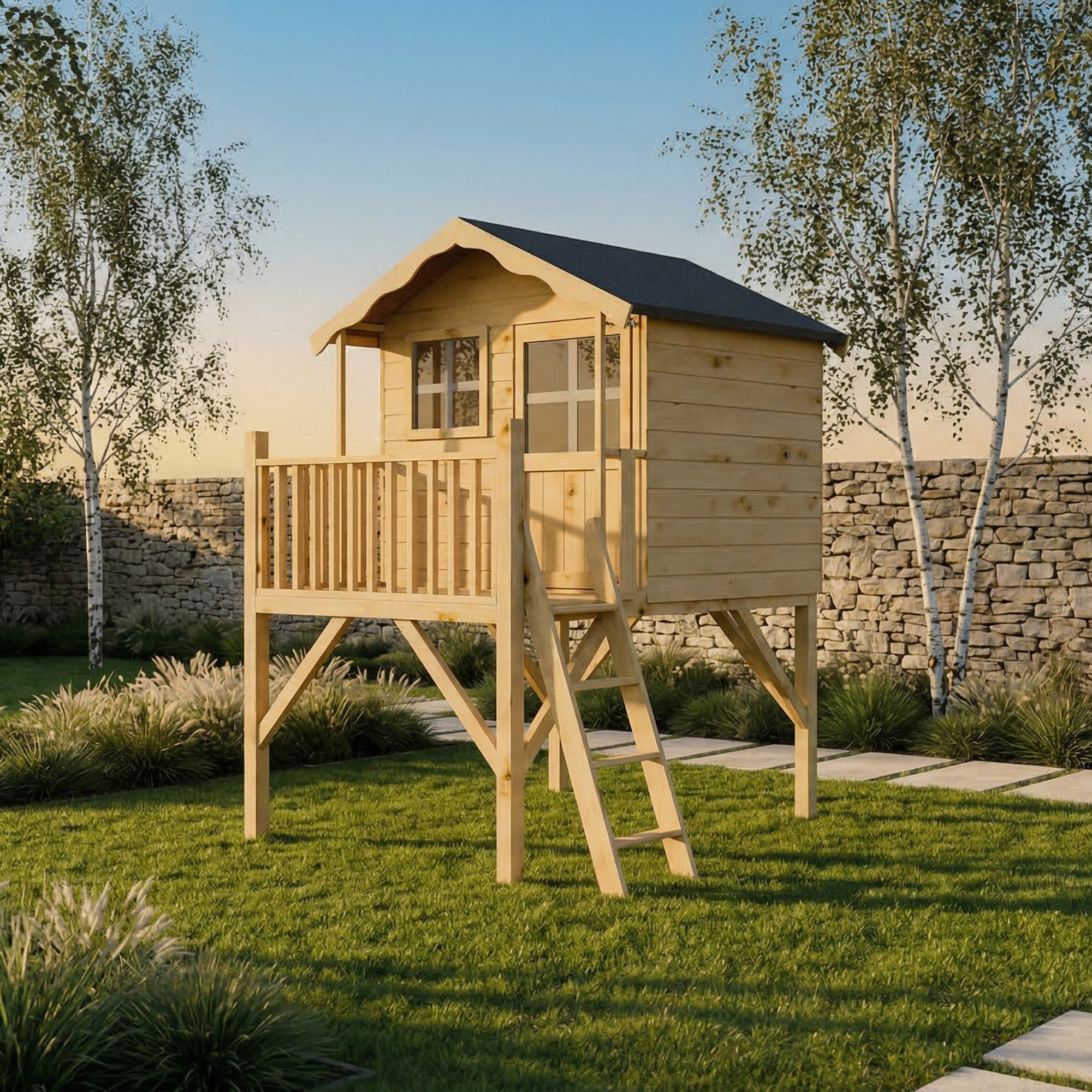 Poppy Tower Wooden Playhouse