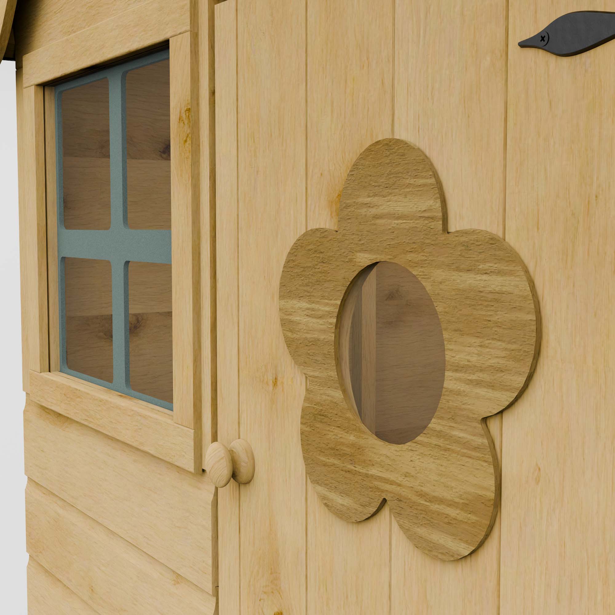 Snug Tower Wooden Playhouse with Slide