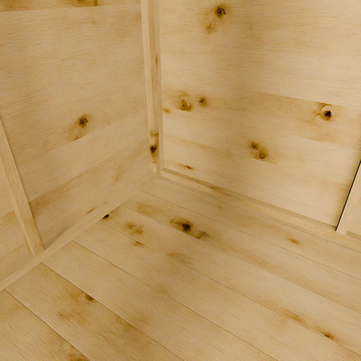 Close-up of wooden flooring with a herringbone pattern