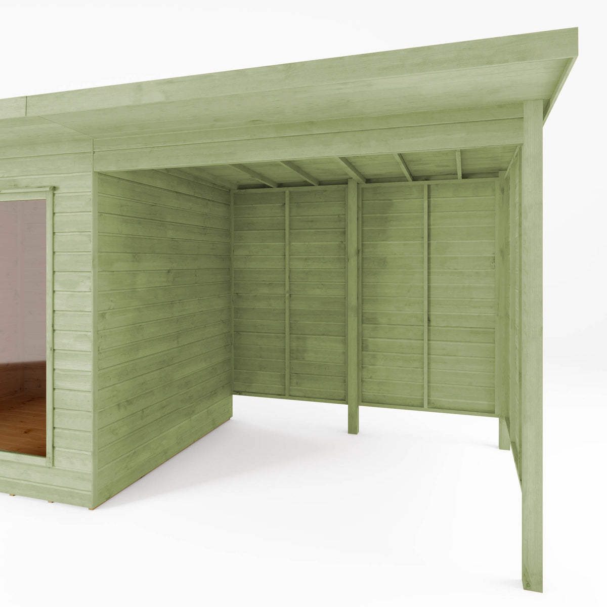 Refurbished Olive Tree 16 x 6 Maine Summerhouse with Patio Area