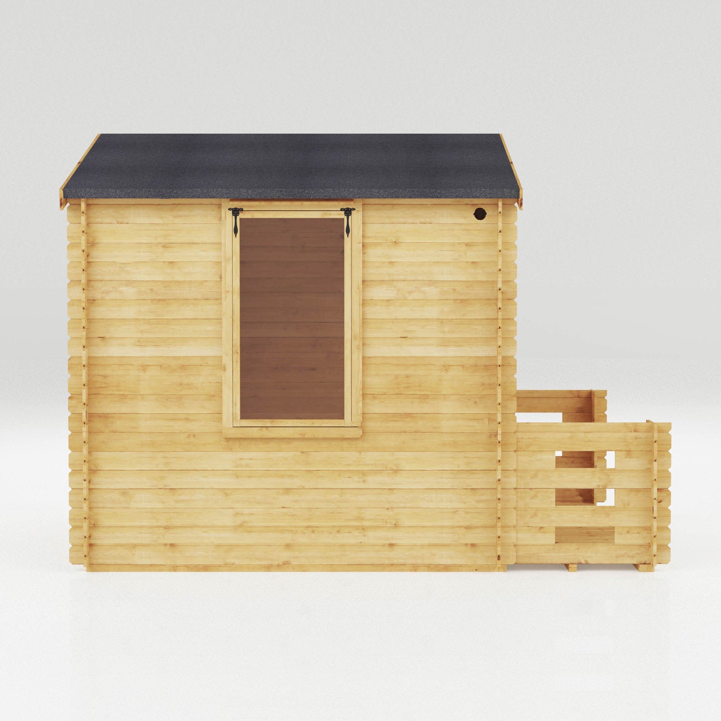 3.3m x 3.4m Log Cabin with Veranda