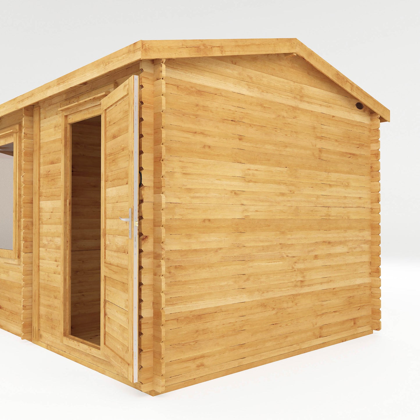 The Goldcrest 5m x 3m Log Cabin with Side Shed