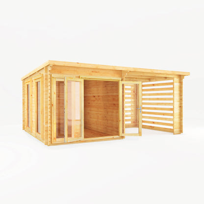 The 6m x 3m Wren Log Cabin with Slatted Area