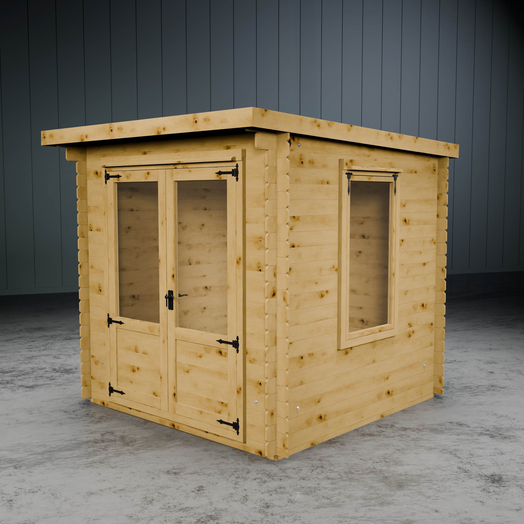 Value 19mm Pent Log Cabin